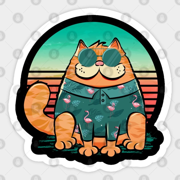 Chillin' Boss Cat Sticker by edmproject